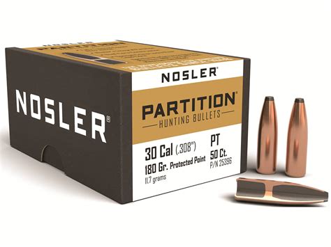 Load / Reload your favorite cartridges with the finest <b>bullets</b> in the world to achieve maximum results. . Nosler partition bullets 30 caliber 180 grain